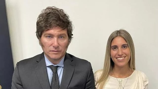 Javier Milei y Geraldine Calvella (Redes sociales).