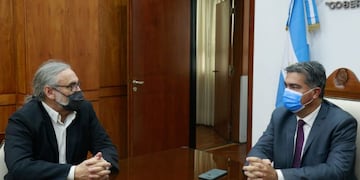 El gobernador de Chaco, Jorge Capitanich, y el ministro Agricultura, Ganadería y Pesca de la Nación, Luis Basterra