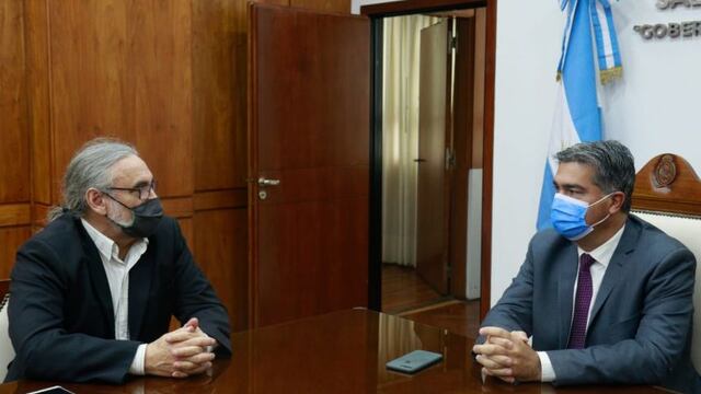 El gobernador de Chaco, Jorge Capitanich, y el ministro Agricultura, Ganadería y Pesca de la Nación, Luis Basterra