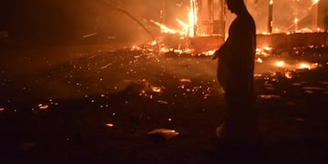 Virgen se salvó de los incendios en las Sierras de Córoba.