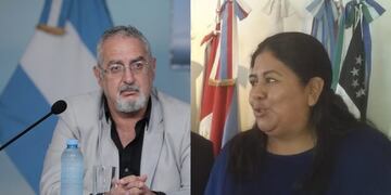 Gustavo Bouhid y Natalia Sarapura, los ministros del gabinete del gobernador Morales que son precandidatos a diputados nacionales por el Frente Cambia Jujuy.