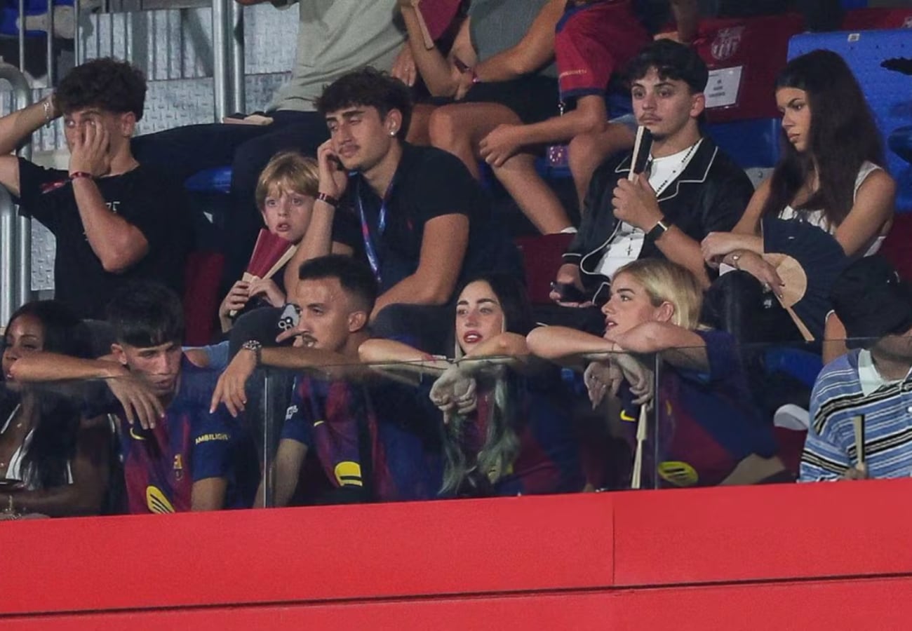 Nicki Nicole fue a ver jugar a Lamine Yamal.