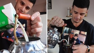 Conmovió a miles de usuarios con la receta de mate de leche de su abuelo.