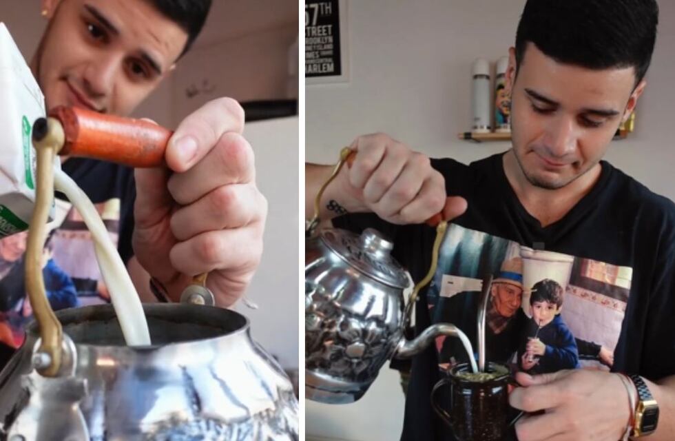 Compartió la receta de mate de leche de su abuelo y se volvió viral