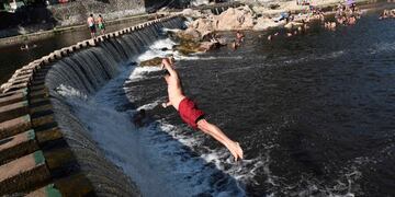El balneario La Toma, en Cosquín (LaVoz/Archivo).