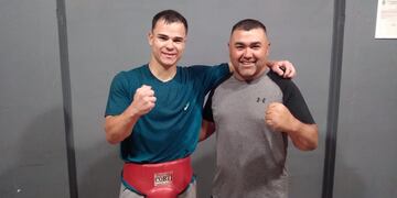 Luciano Santander boxeador Arroyito y César Almada