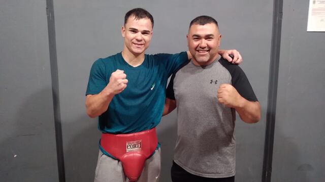 Luciano Santander boxeador Arroyito y César Almada