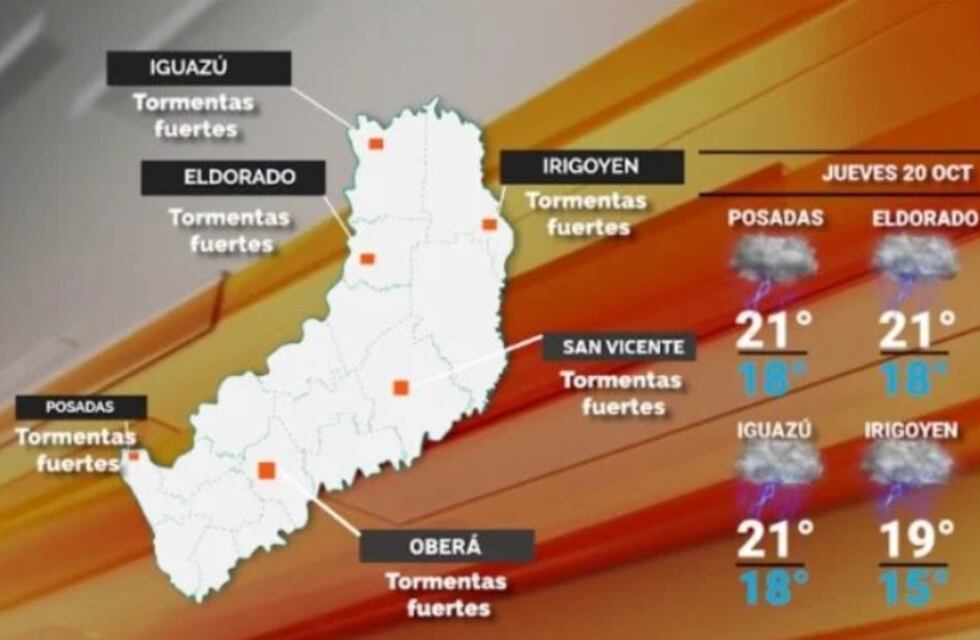 Continúan las precipitaciones en Misiones