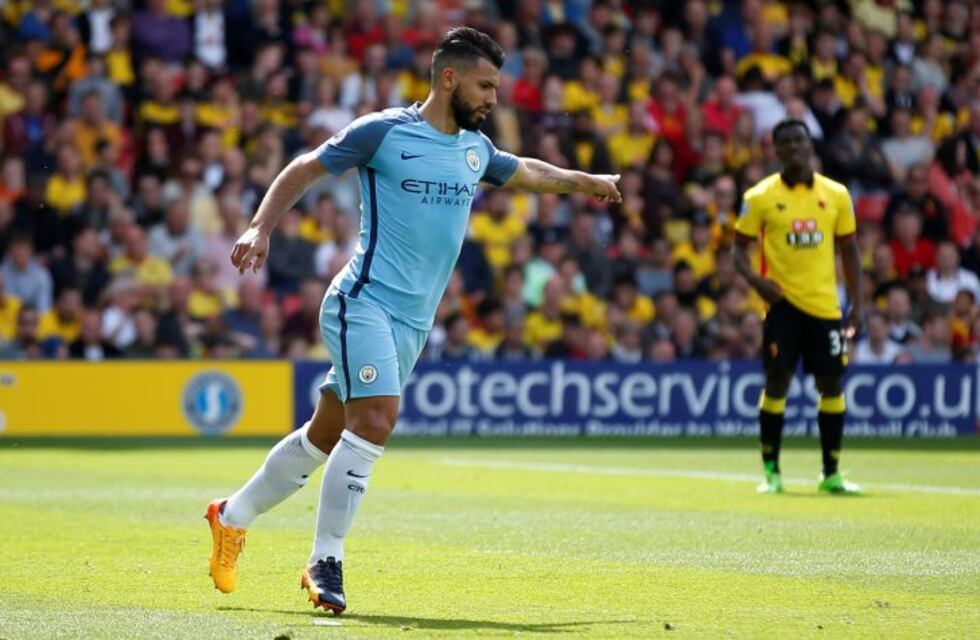Con doblete de Agüero, el Manchester City se clasificó a la Champions League