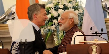 Los 10 acuerdos bilaterales que firmó Macri en la India\u002E (EFE)