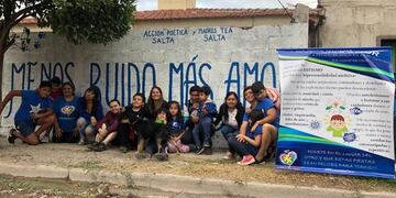 Mural contra la pirotencia (Foto de Madres TEA)