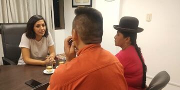 La diputada Chaher en su despacho de la Legislatura de Jujuy\u002E