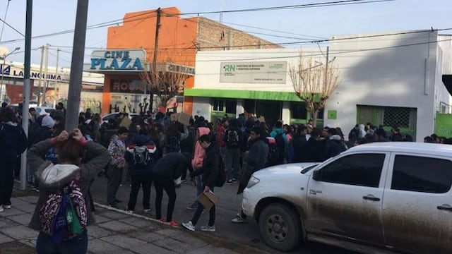 Protesta de estudiantes (crédito: diario de Allen)