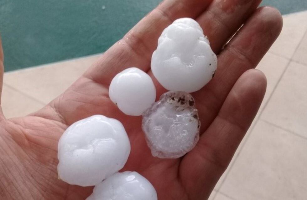 Cayó piedra en algunos sectores de Córdoba