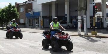 Operativo de control vehicular con cuatriciclos en San Nicolu00e1s