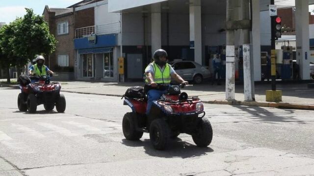 Operativo de control vehicular con cuatriciclos en San Nicolu00e1s