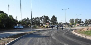 El intercambiador de la Donato Álvarez con la Rafael Núñez fue inaugurado este viernes por el intendente Mestre\u002E (Prensa Municipalidad)