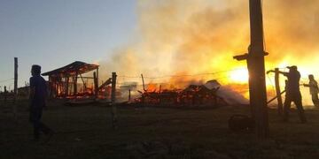El fuego consumió dos casillas precarias en Villa Yacanto de Calamuchita\u002E