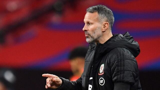 London (United Kingdom)\u002E- (FILE) - Wales' head coach Ryan Giggs reacts during the international friendly soccer match between England and Wales in London, Britain, 08 October 2020 (re-issued on 03 November 2020)\u002E On 03 November 2020 the Football Association of Wales announced to have mutually agreed with Ryan Giggs 'that he will not be involved in the upcoming international matches against USA, Republic of Ireland and Finland'\u002E Assistant coach Robert Page 'will take charge of the team'\u002E Giggs, according to media reports, was arrested and later released on bail over an alleged incident involving his girlfriend\u002E (Futbol, Amistoso, Finlandia, Irlanda, Reino Unido, Estados Unidos, Londres) EFE/EPA/Glyn Kirk / POOL *** Local Caption *** 56405473