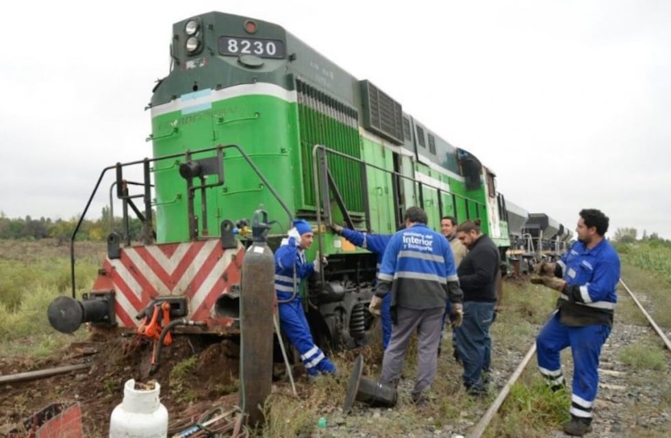 Tren descarriló en San Martín frente al barrio Santa Lucia