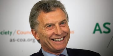 Mauricio Macri, Argentina's president, smiles during a luncheon following the Americas Society/Council of the Americas Argentina Investment Conference in New York, U\u002ES\u002E, on Tuesday, Nov\u002E 7, 2017\u002E Argentina hasn't progressed much on trade talks with the U\u002ES\u002E President, Macri said at the event\u002E Photographer: Michael Nagle/Bloomberg nueva york eeuu mauricio macri visita oficial del presidente argentino invitado mandatario argentino almuerzo organizado por el Consejo de las Americas