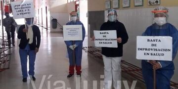 Relamo de personal de la salud de Jujuy