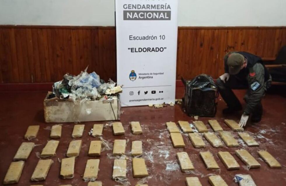 Wanda: Gendarmería incautó 35 kilogramos de marihuana que era trasladado dentro de una cocina
