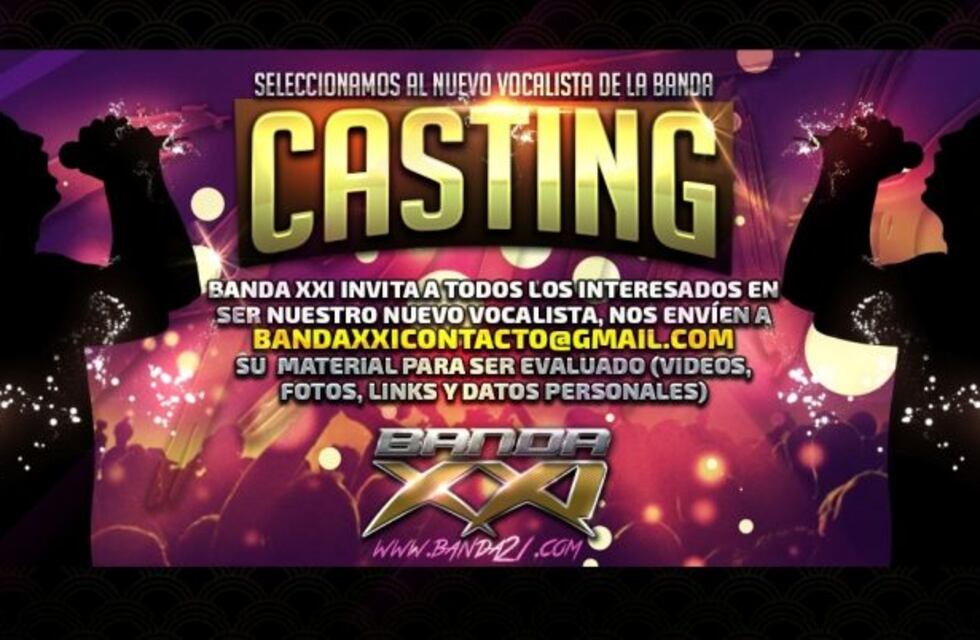 La Banda XXI busca cantante con un casting de voces