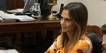 Amalia Granata en la Legislatura santafesina