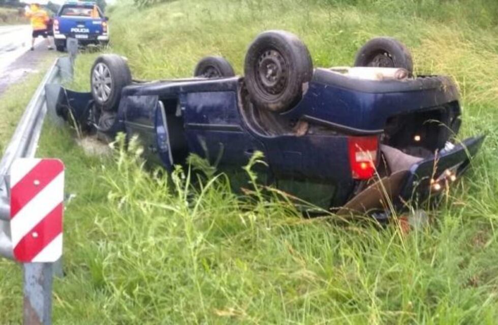 Terrible vuelco en la ruta nacional 38 deja a una persona hospitalizada