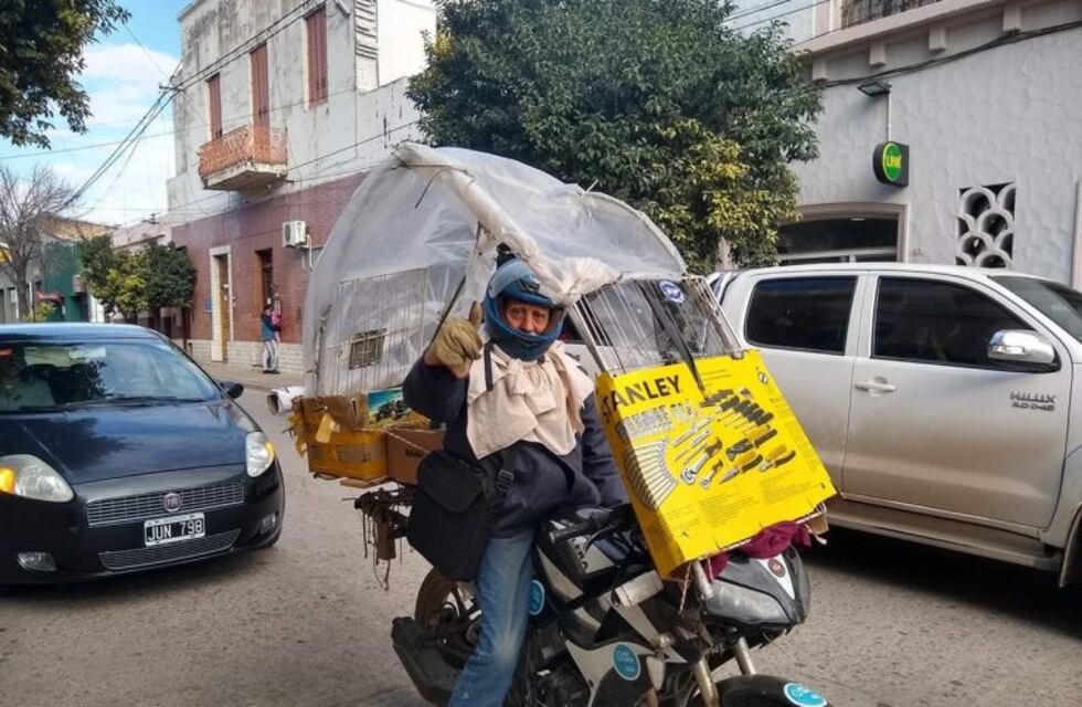 Increíble: el audaz e ingenioso invento de un hombre en Villa Dolores
