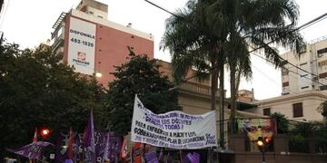 La columna se apostó sobre España y Córdoba minutos después de las 7 de la mañana\u002E (@OctavioCrivaro)