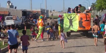 El reparto de los juguetes se dieron en los asentamientos de la ciudad (web)