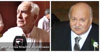 Ricardo Barrios Arrechea, exgobernador de Misiones, y Héctor Jorge Velázquez, exsenador nacional\u002E (MisionesOnline)