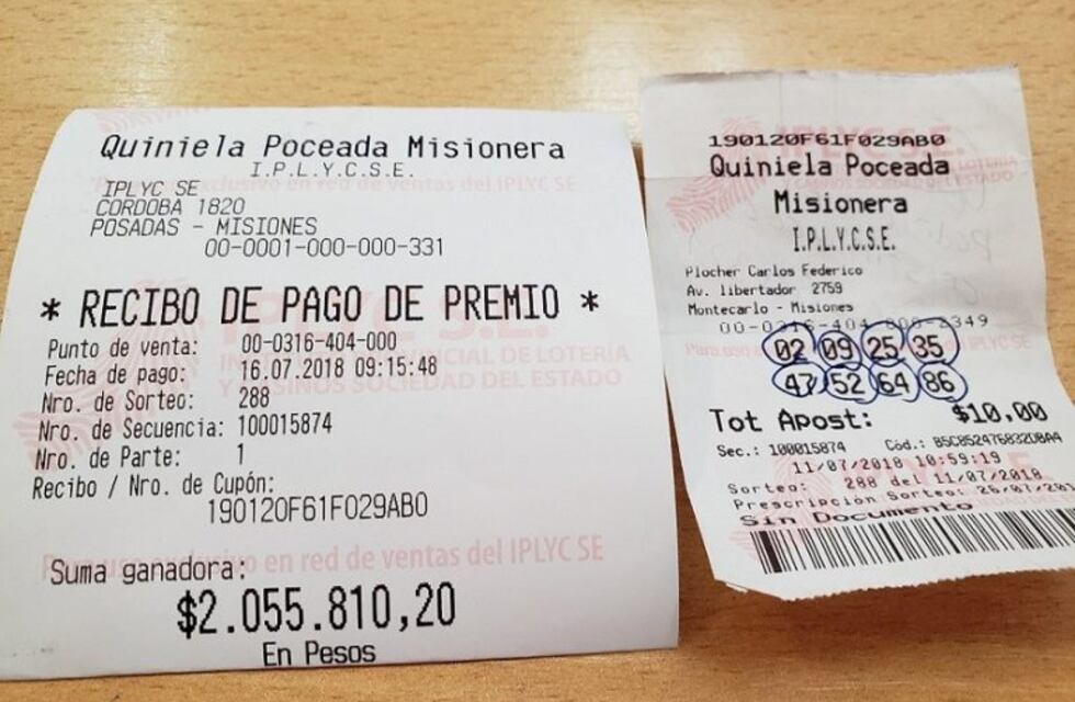 Montecarlo: estaba sin trabajo y se llevó el primer premio de la Poceada Misionera