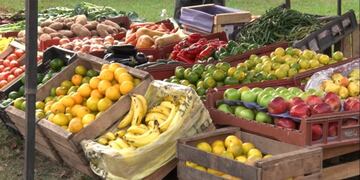 Frutas de estación, en una feria de Jujuy