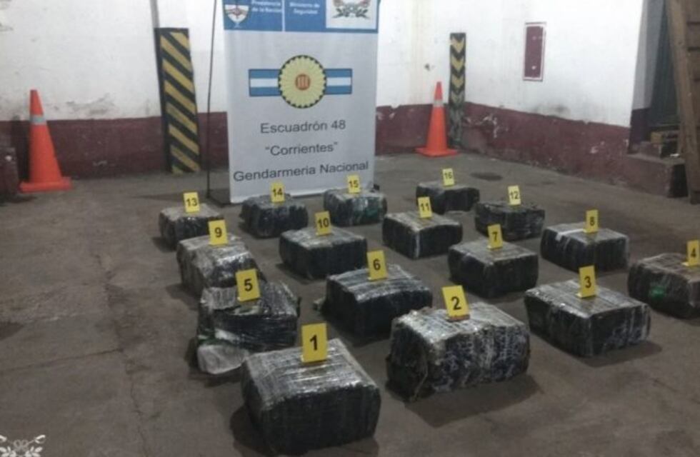 Gendarmería incautó cerca de media tonelada de marihuana