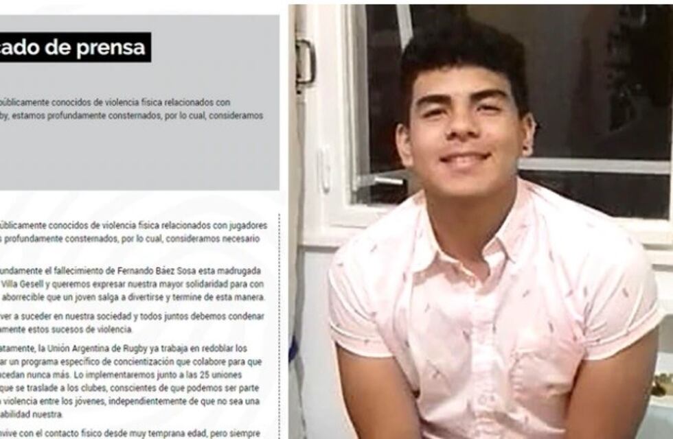 La UAR lamentó la muerte del joven golpeado por un grupo de rugbiers en Villa Gesell