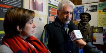 El presidente de la comisión directiva de la Biblioteca Sarmiento, Gonzalo de Estrada\u002E Foto: Alfredo Leiva\u002E