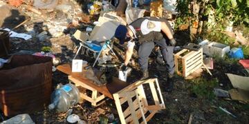 Sam Vicente: encontraron a un hombre muerto en un basural de San Vicente