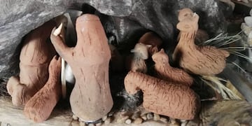 Pesebres artesanales de los cerros en el Centro de Artesanos de Alfarcito (Facebook Fundación Alfarcito)