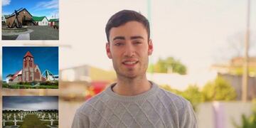 Adriano Modarelli, ganador del concurso para visitar Malvinas