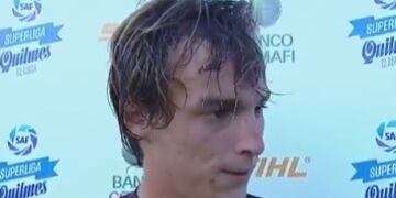 Jerónimo Cacciabue habló tras el empate de Newell's\u002E (TNT Sports)