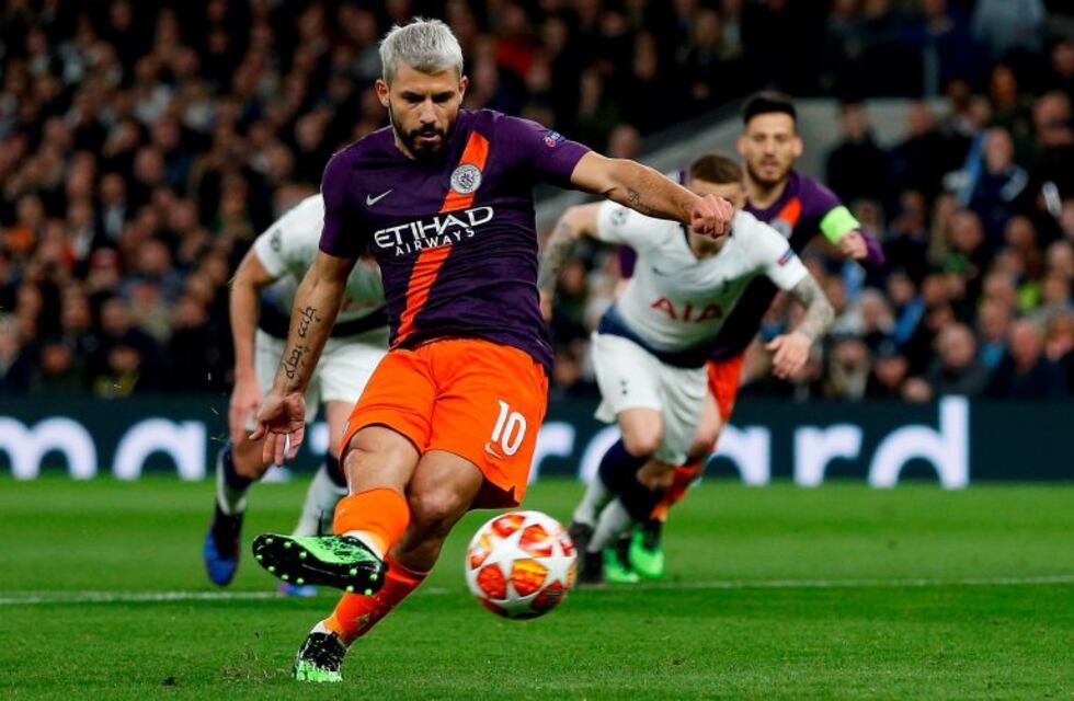 Sergio Aguero desperdició un penal ante el Tottenham