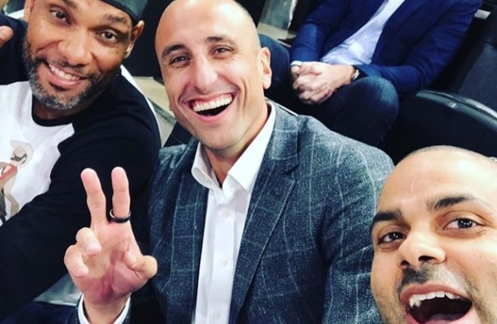 #ManuEterno Ginóbili vistió de celeste y blanco a San Antonio en su despedida