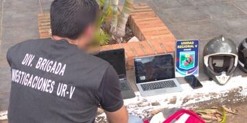 Fueron detenidos luego de robar computadoras e intentar venderlas en las redes sociales