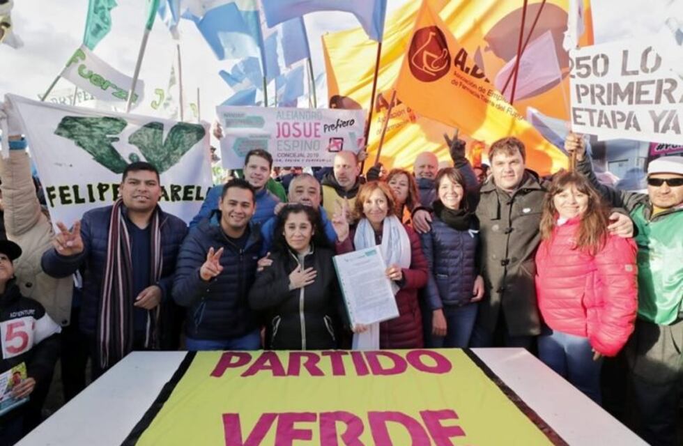 El Partido Verde presentó oficialmente sus candidatos a Concejales de Ushuaia