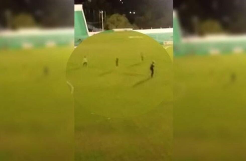 Video: pequeños hinchas agredieron a policías durante un partido