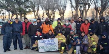 Rescataron a un hombre que se perdió en medio de una fuerte nevada en Río Negro