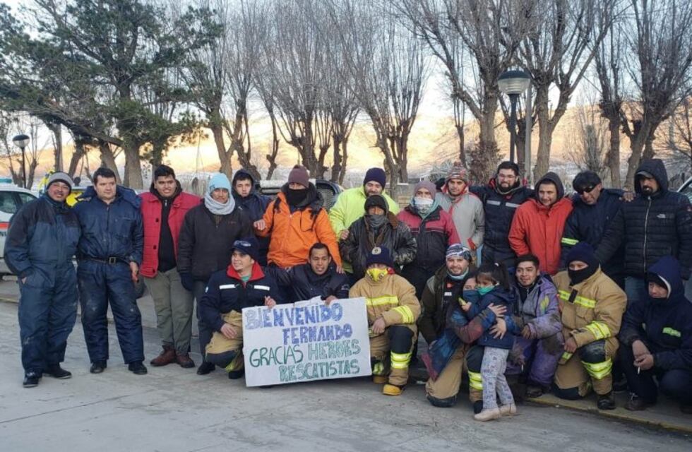Rescataron a un hombre que se perdió en medio de una fuerte nevada en Río Negro